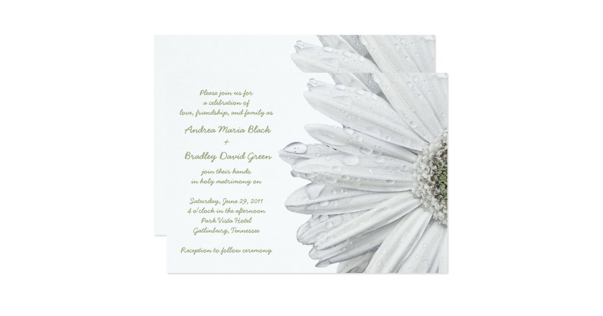 gerbera wedding invitations white gerbera wedding invitation zazzle gerbera wedding invitations white gerbera wedding invitation zazzle