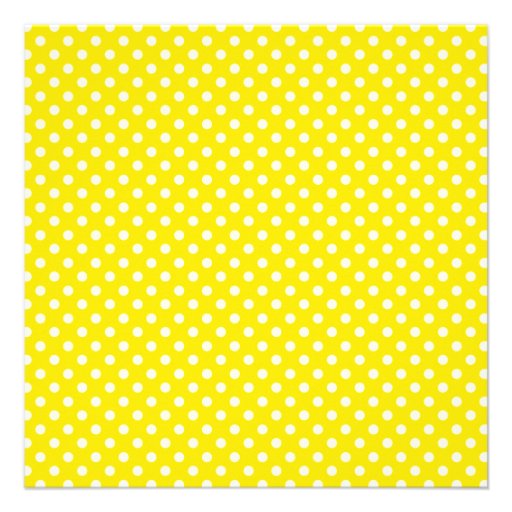White Gerbera Daisy Yellow Polka Dot Baby Shower Invitation