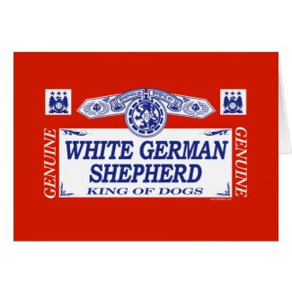 White German Shepherd card