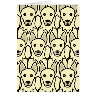 White German Shepherd Dogs card