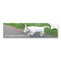 White German Shepherd Lover bumper stickers