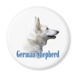 White German Shepherd Name - Magnet