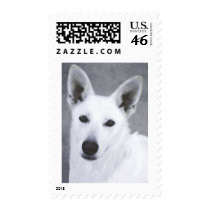 White German Shepherd postage