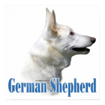 White German Shepherd Poster posters