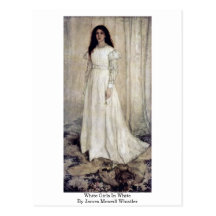 White Girls In White By James Mcneill Whistler Postcard