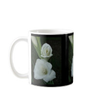 White Gladiola Mug