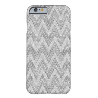 White Glitter And Chevron Pattern Barely There iPhone 6 Case