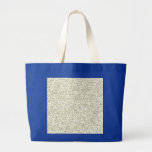 WHITE GLITTER HANUKKAH TOTE BAG