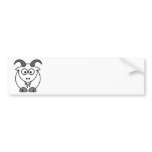 White Goat selection Bumper Stickers