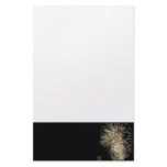 White&Gold Fireworks Personalized Stationery