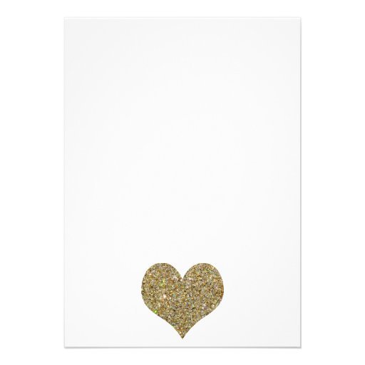 White Gold Glitter Typography Bridal Shower Invite