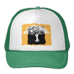 White Gold Tree Cap Mesh Hat