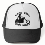 White Good Girl Biker Mesh Hat