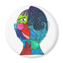 White - Gracey M Magnet