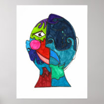 White - Gracey M Poster