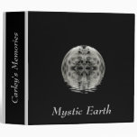 White / Gray Globe Fractal Custom Binder