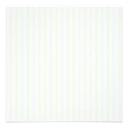 White Green Stripes Confirmation Photo Invitation