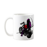 White Grim Reaper Biker mugs