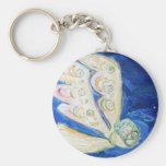 White Guardian Baby Angel Art Charm Keychains