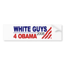 White Guys 4 Obama bumper stickers