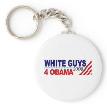 White Guys 4 Obama Key Chains