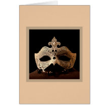 White Half-Mask Cards