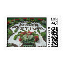 White Halifax Garden Festival flowers Postage Stamps