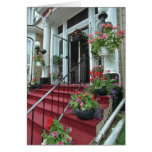 White Halifax Inn flowers Card