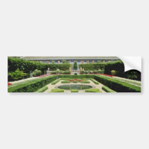 White Hampton Court Garden, England flowers Bumper Sticker