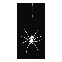White Hanging Spider Photo Greeting Card
