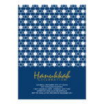 White Hanukkah Stars Of David Holiday Party Invite