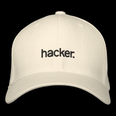 White Hat hacker. Embroidered Hats by permabannedclothing