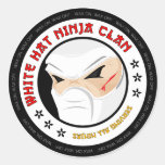White Hat Ninja Sticker