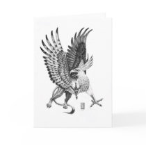 White Head Griffin card