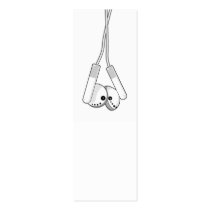 White Headphones Bookmark business cards