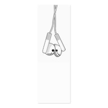 White Headphones Bookmark Business Cards