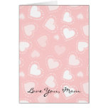 White Hearts Greeting Cards