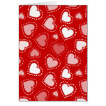 White Hearts Greeting Cards