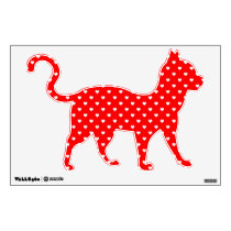 White Hearts on Red Wall Skin