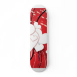 White Hearts Red Whimsy 2 Skate Deck