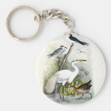 White Heron Key Chain
