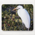 White Heron mousepads