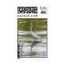 White Heron postage