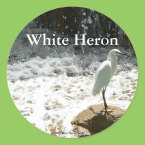 White Heron stickers