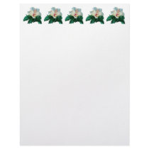 White Hibiscus Personalized Letterhead