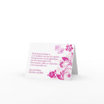 white hibiscus swirls ~ thank you cards