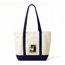 White Horse Canvas Tote Bag