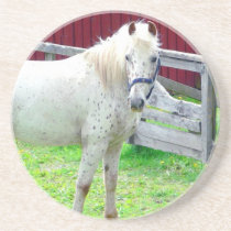White Horse Drink Coaster
