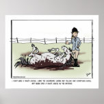 White Horse Comic Print