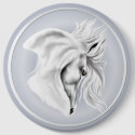 White Horse Head Button